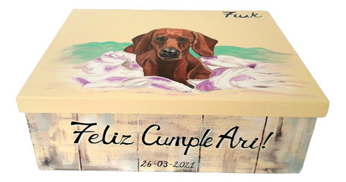 Caja Regalo 15 Años  Diseños Personalizados Pintada A Mano 