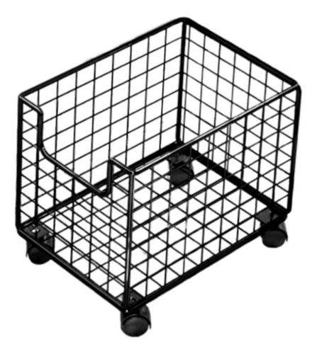 Organizador De Mesa Com Rodinhas, Cesto Para Arquivo, Preto