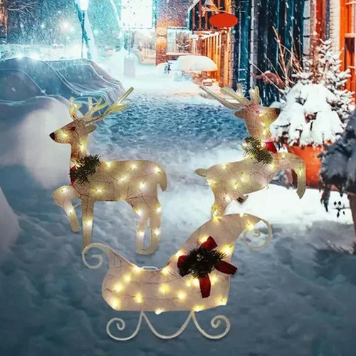 3 Adornos Navideños Para Decoración Exterior Con Forma De Re