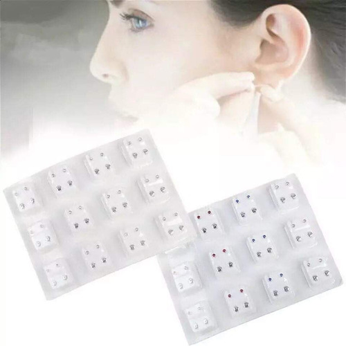 X5 Pares Piercing Para Pistola Perforadora Piedra De Colores