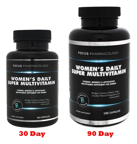 Focus Pharmacology Women's Daily Super Multi-vitamina Para M