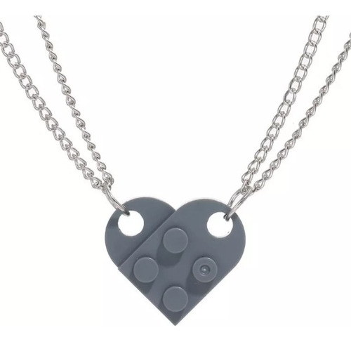 Collar Corazón De Lego® Para Parejas, Amigos.