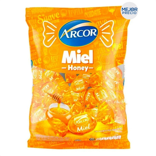 Caramelos Rellenos Arcor Miel 675g - Ya Golosinas