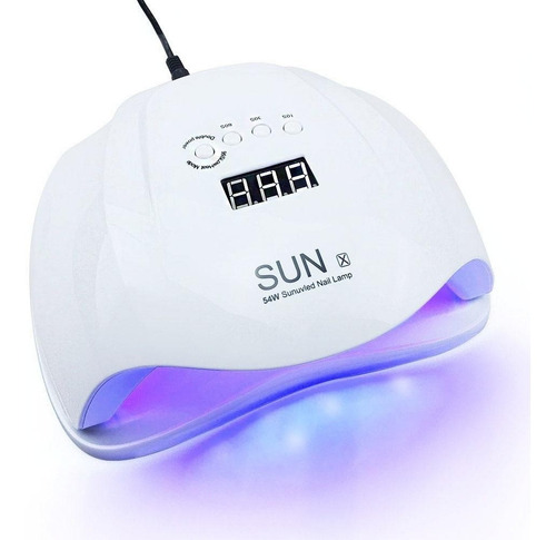 Cabina Uv Led Sun 54w Uñas Esculpidas Gelificadas Semipermanentes Secado Uv Ohmyshop