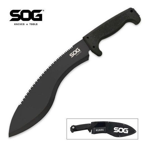 Machete Sogfari Kukri Sog 12 Con Sierra Doble Diente Mc11