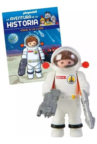 Figura Colección Playmobil Viaje A La Luna + Libro Original