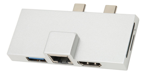 Hub De Expansión Usb C Dual Profesional De 7 Puertos Plug An