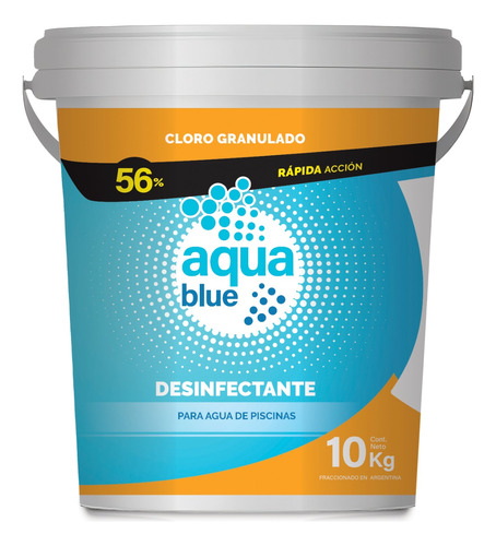 Cloro Granulado Disolución Rápida Aquablue Balde X 10kg