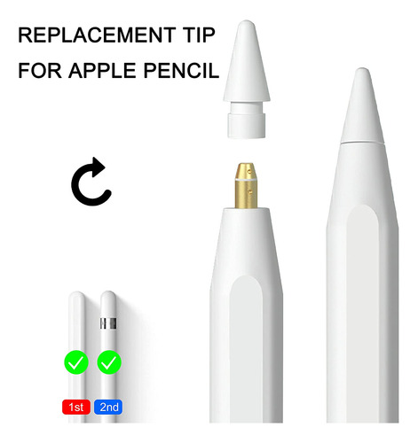 Pencil Tips Soft Wear-resistant Damping Pen Tip For Apple Re