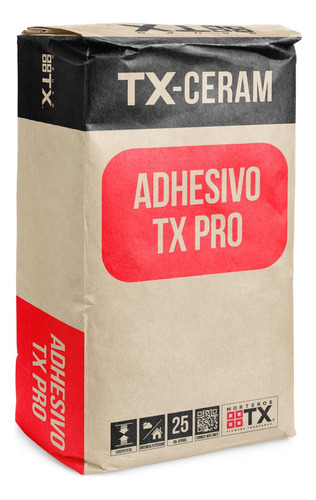 Adhesivo Tx Pro - Adhesivo Cerámico, 25 Kg