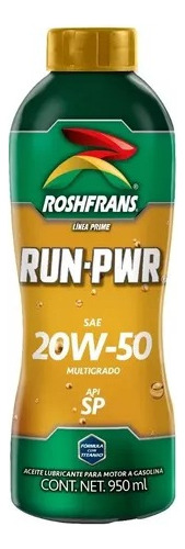 Aceite 20w50 Semi Sintetico Roshfrans Run Power   