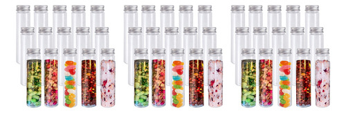 Tubo De Plástico Crystally-45 Piezas De 110 Ml, Tubos Planos