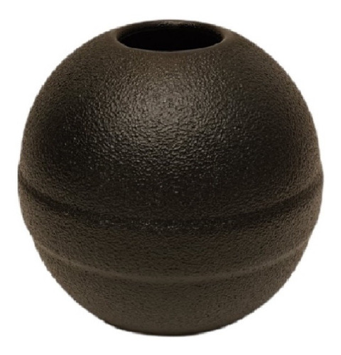 Florero Vasija Ceramica Ball Negra Small 10 Cm