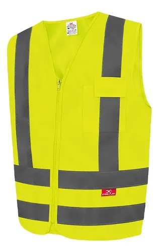 Colete Segurança Tipo Blusão Refletivo Com 1 Bolso Em Zíper Cor Amarelo Tamanho do XG