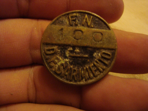 Prendedor Pin De Guarda De Ferrocaril D.f. Sarmiento