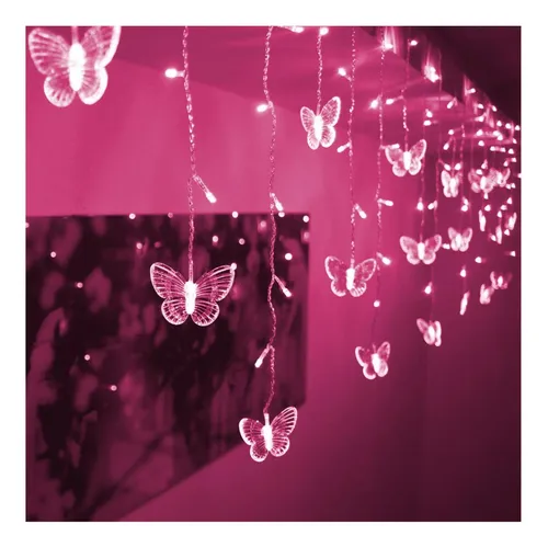 Luces De Cortina De Mariposa Decorman, 49 Pies 48 Led Usb 8