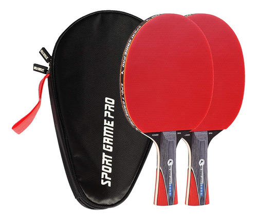 Juego De Remo De Ping Pong Con Giro Asesino + Funda Gratis,