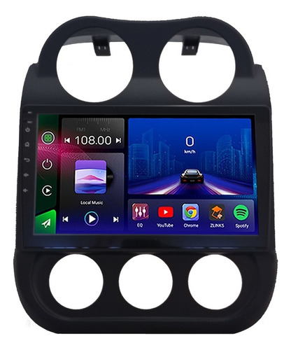 Stereo Android Pantalla Jeep Compass 2010-2015 + Camara 2+64