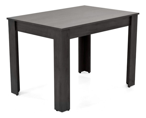 Mesa De Comedor 4 Puestos Roca Fraga Tapa Wengue Patas Wengue