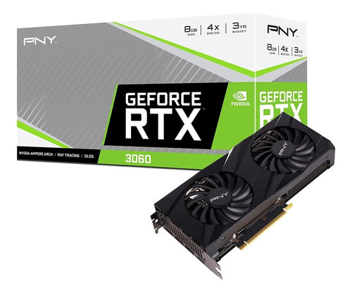 Pny Geforce Rtx 3060 8gb Verto Dual Fan Graphics Card