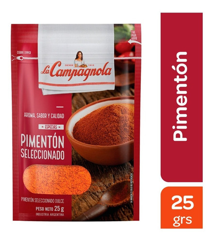 Especias Pimenton La Campagnola X 25 Gr