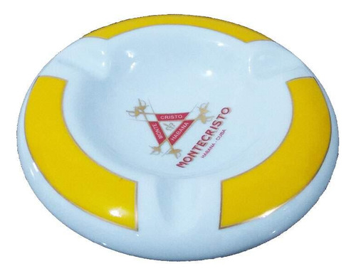 Cinzeiro Para Charuto De Porcelana Monte Cristo Para 3