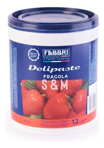 Pasta Concentrada Delipaste Frutilla Fragola 1,2 Kg Fabbri