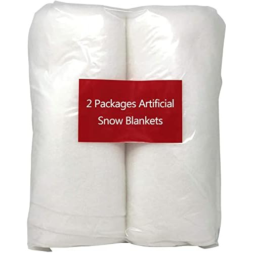 2 Pack Christmas Snow Roll - 2 Packages Of 3 Foot X 8 F...