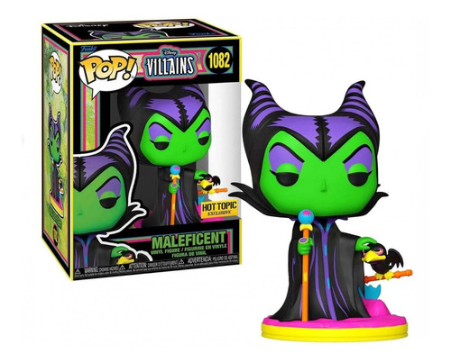 Funko Pop Disney Black Light Villains Maleficent Exclusive