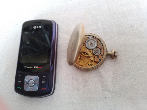 Antiguo Reloj De Bolsillo, Para Repuesto Con Faltantes Roto (Usado)
