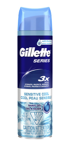 Gel De Afeitar 7 Onzas Gillette Series Sensitive Cool