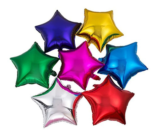 Globos De Estrellas, Multicolor, 50 Piezas, Marca Pyle