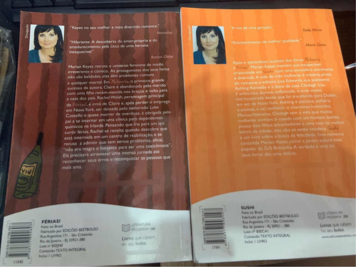 Livros (2) Férias E Sushi (edição De Bolso) Marian Keyes