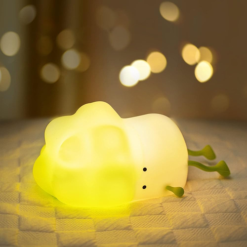 Uneede Night Light For Kids, Cute Cabbage Silicone Nursery N