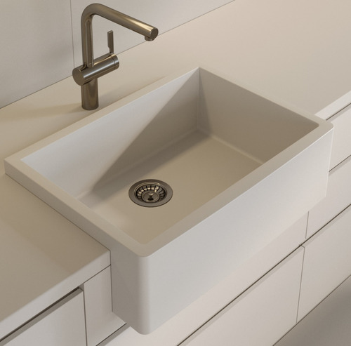 Cuba Akkor Farm Sink 55cm Ssm Cozinha Estilo Fazenda Avental Cor Branco