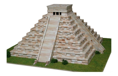 Kit Maqueta 3d Templo Kukulkan Ceramica Nuevo Grande Complet