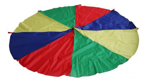 Rainbow Parachute Traini Para Niños De 6.5 Pies Y 8 Asas [u]