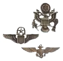 Comprar Set 3 Insigneas Usa Ww2 Ejercito Aviacion Y Aviacion Naval