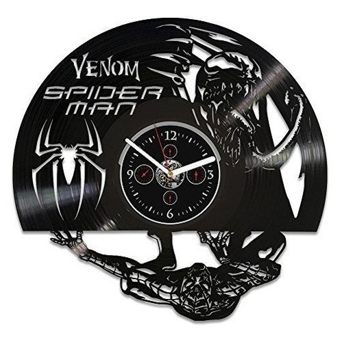 Reloj De Pared De Discos De Vinilo Spiderman Reloj Regalo De