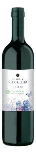 Vino Orgánico Malbec Familia Cecchin X 750 - Sin Sulfitos Ny