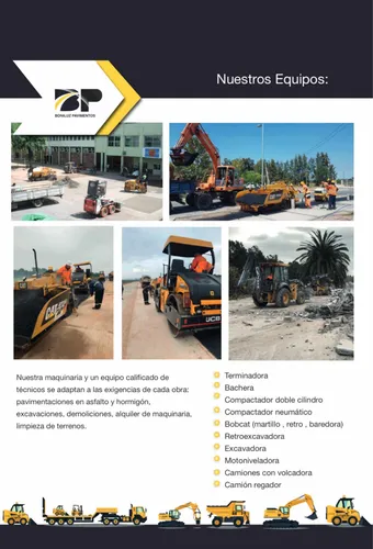 Carpeta Asfáltica Bitumen Y Alquiler De Bobcat Retro Etc
