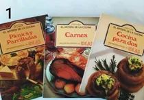 Comprar 3 Libros De Cocina Parrilladas,carnes,cocina Para Dos Nuevos