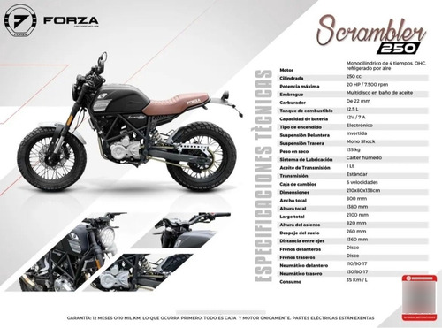Moto Forza 250cc Scrambler