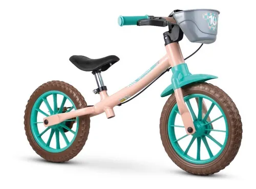 Bicicleta De Equilibrio Balance Bike Feminina Menina Nathor
