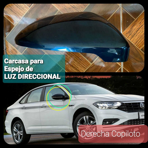 Carcasa De Espejo Jetta Mk7 2019 2020 2021 2022 De Luz