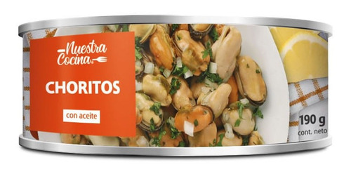 Choritos Nuestra Cocina En Aceite Lata 190 G