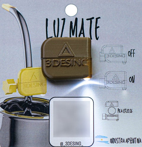 Luz Para Mate ,  Led Universal Para Bombilla Con Pila