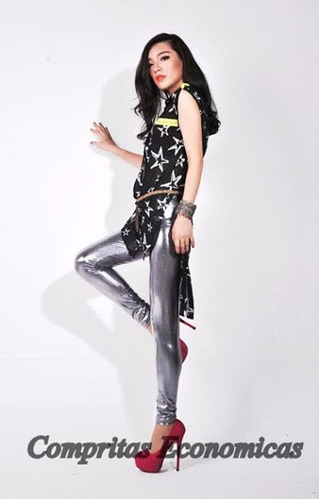 Leggins Vinpiel Brilloso Metalico Mate Sexy Fetich Colores