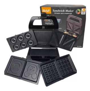 5 En 1 Maquina Para Donas Sandwich Grill Waffles 800watts