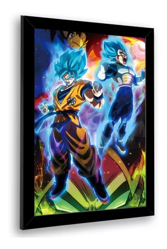 Quadro Decorativo Dragon Ball Goku Criança 33x23cm